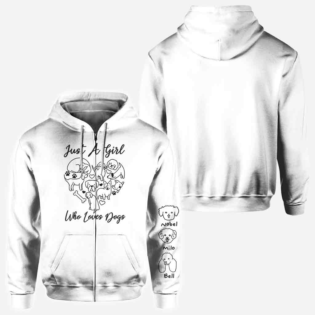 Just A Girl Who Loves Dogs - Personalized Dog All Over Shirt