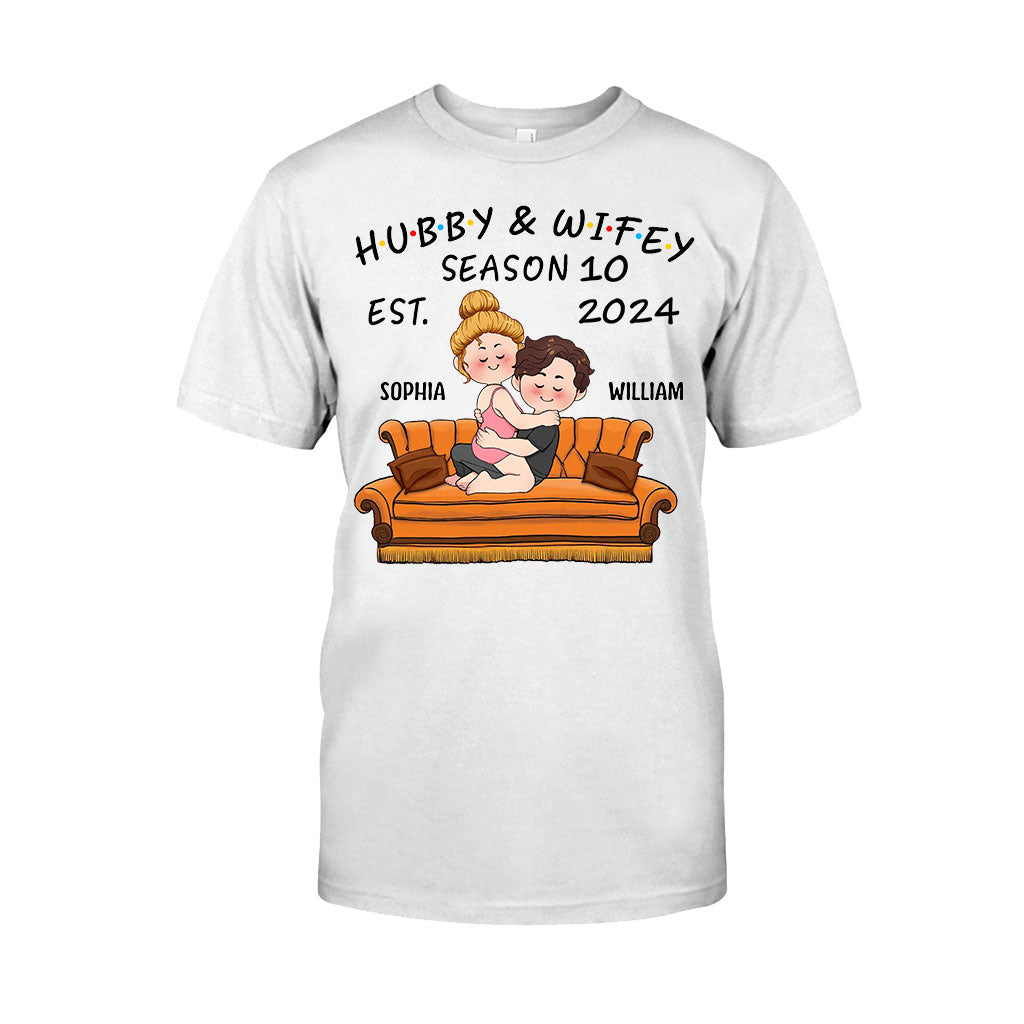 T-shirt et sweat à capuche personnalisés pour couples mari et femme