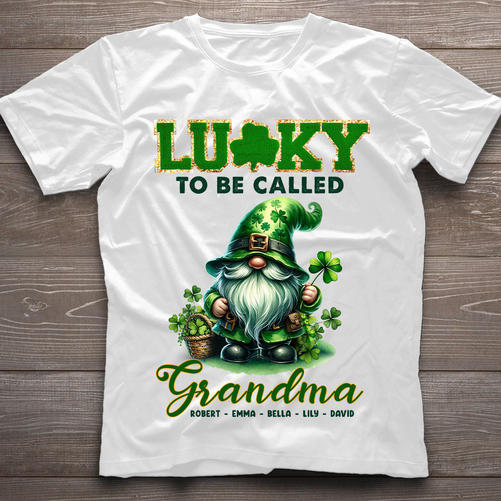 Lucky To Be Called Nana/ Mimi... - Personalized Grandma T-shirt And Hoodie