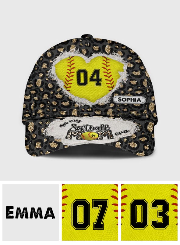 Casquette Softball Classic personnalisée « À l'époque de ma maman joueuse de softball »