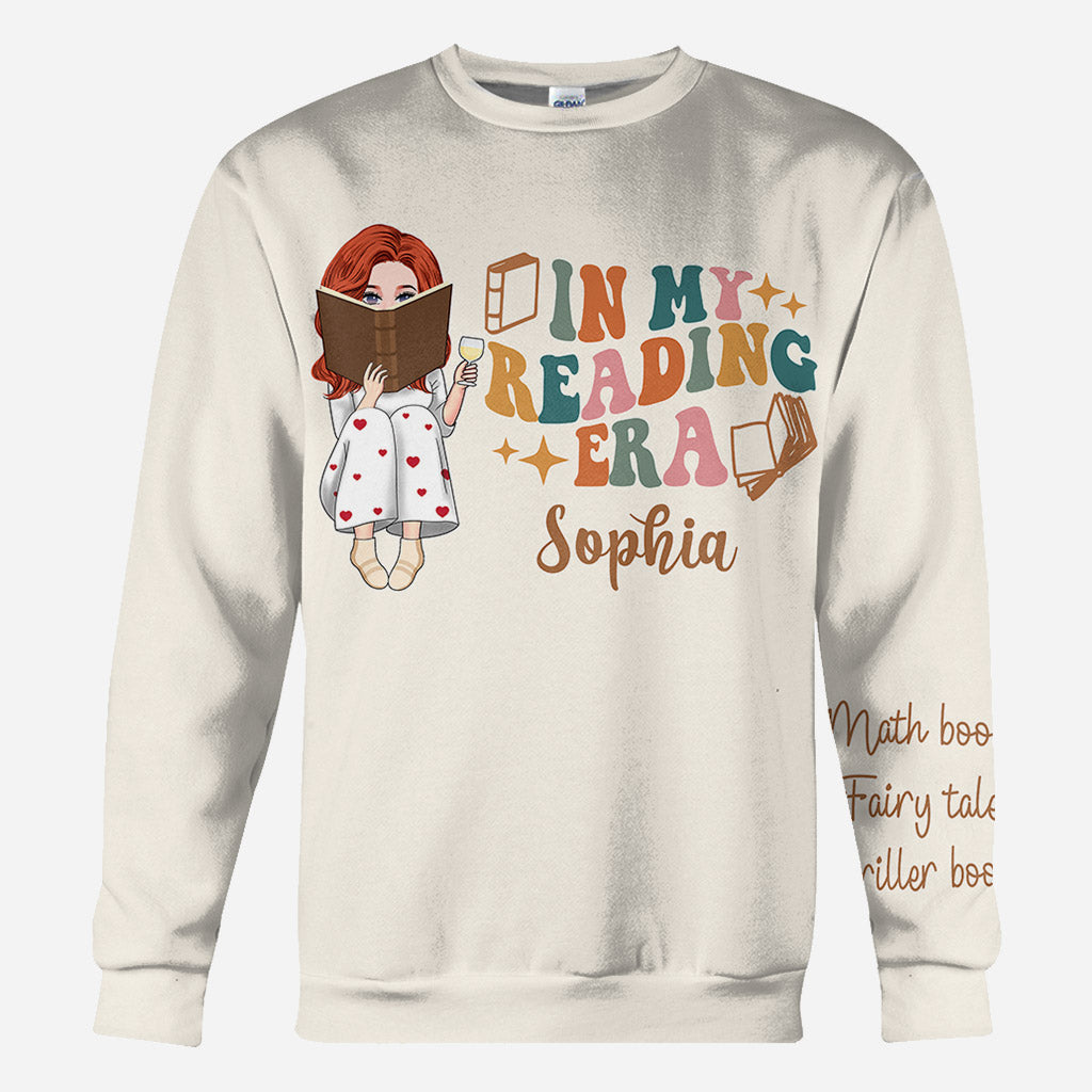 À l'époque où je lisais - T-shirt personnalisé avec des livres