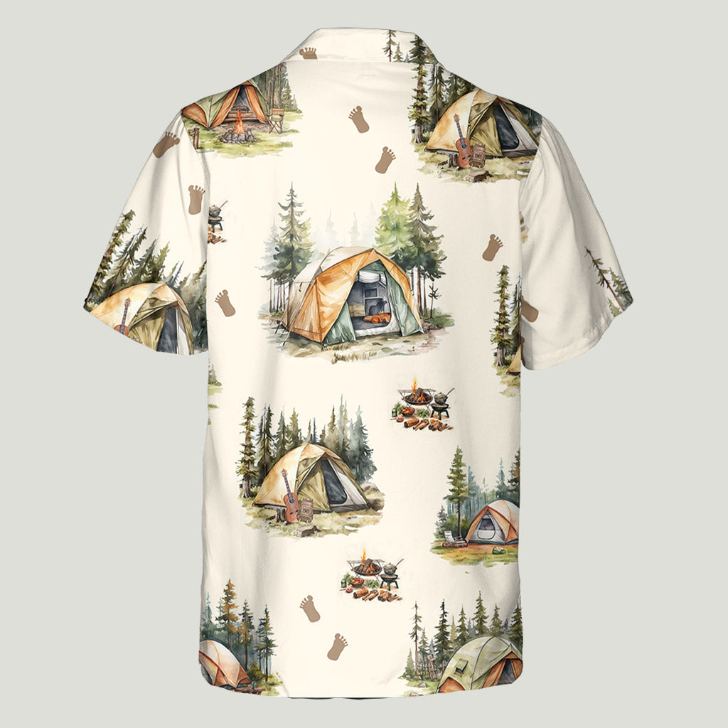 Buvez jusqu'à y croire - Chemise hawaïenne de camping personnalisée