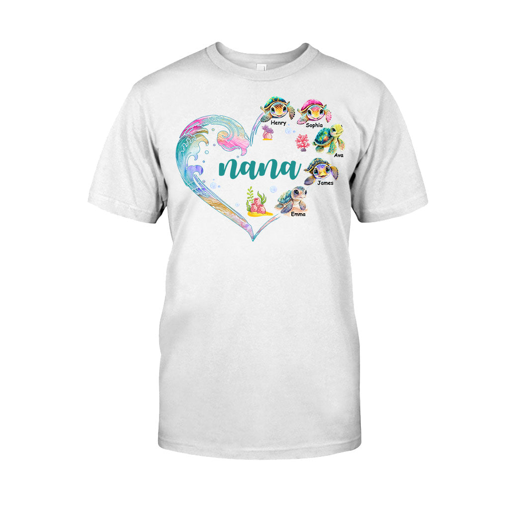 La petite tortue de mamie - T-shirt et sweat à capuche personnalisés pour grand-mère