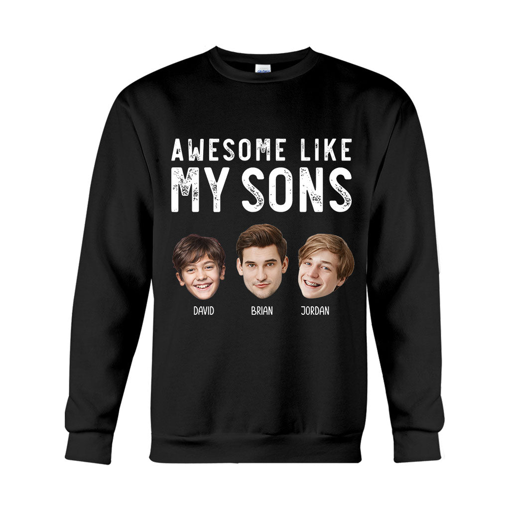 Génial comme mes enfants - T-shirt et sweat à capuche personnalisés pour papa