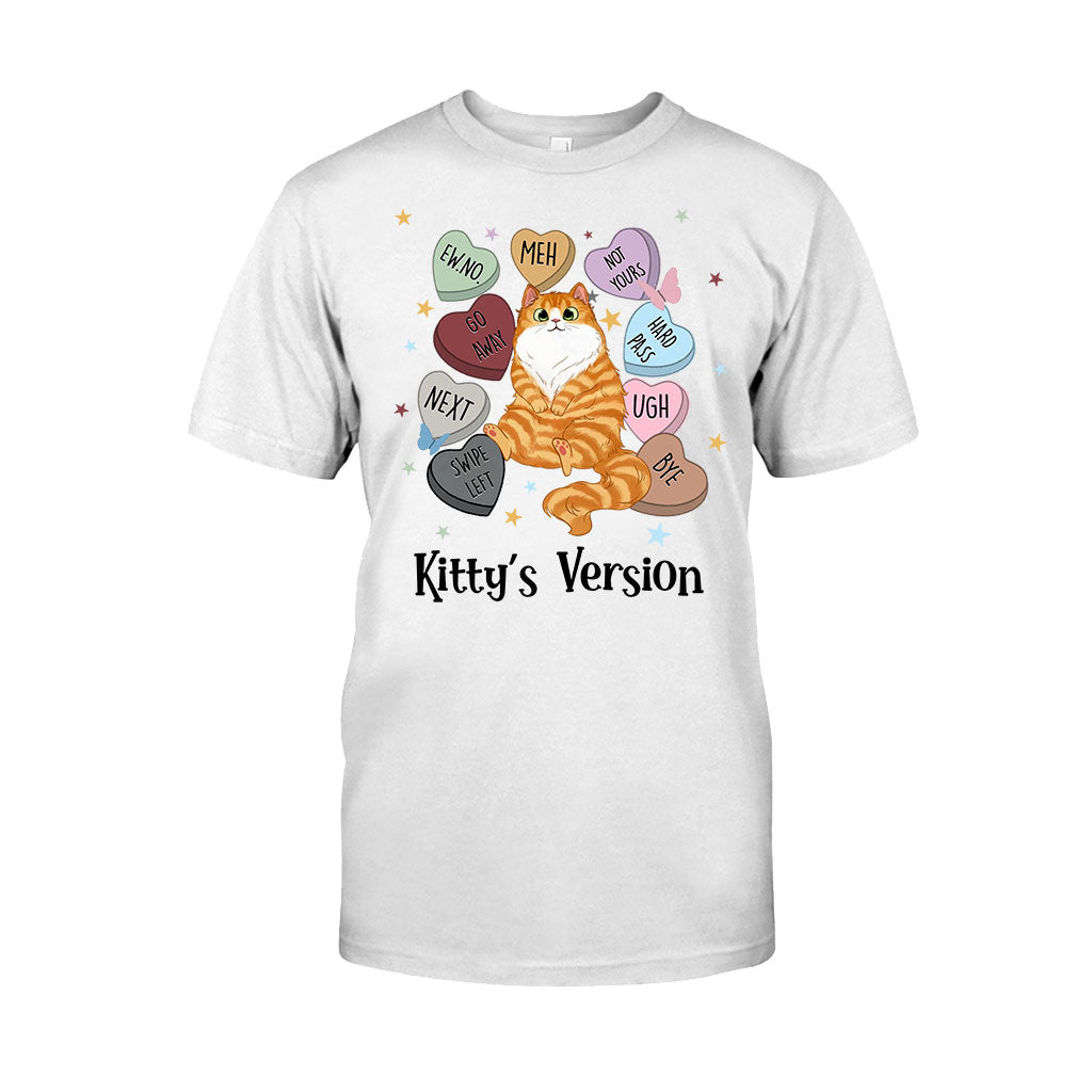 T-shirt et sweat à capuche personnalisés « Heart Candy Cat Kitty Version » - T-shirt et sweat à capuche pour chat