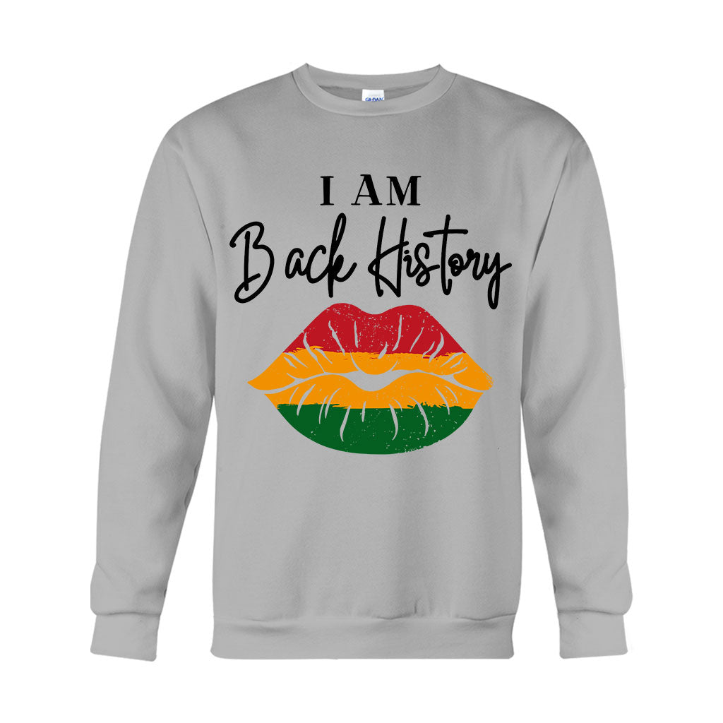 Je suis l'histoire des Noirs - T-shirt et sweat à capuche personnalisés pour Afro-Américains
