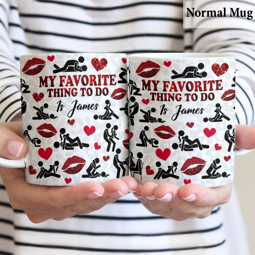 Ce que je préfère faire, c'est toi - Mug personnalisé pour couple