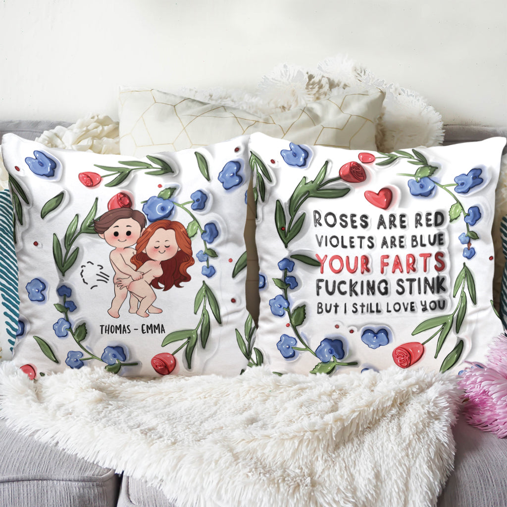 Je t'aime encore - Coussin décoratif personnalisé pour couple