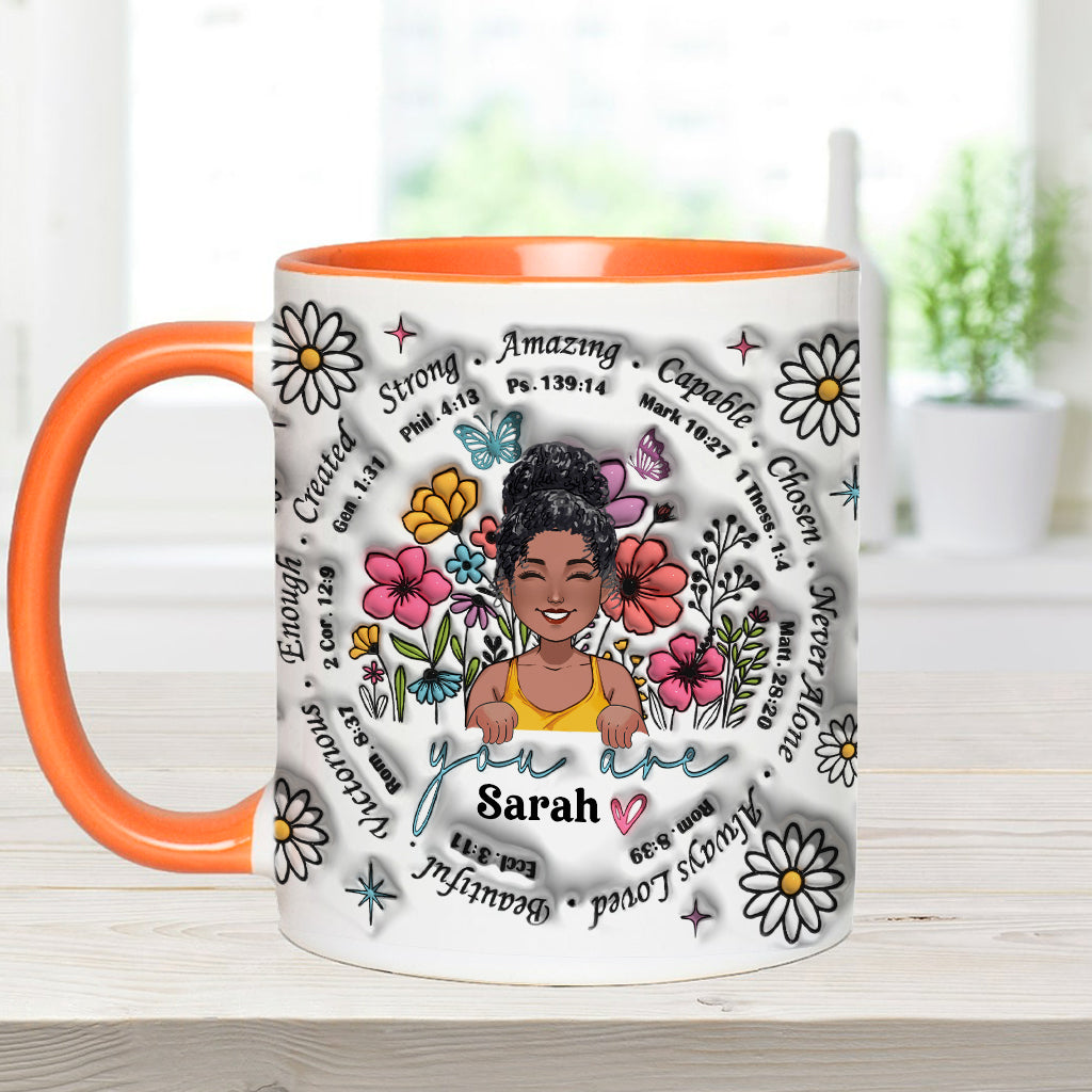 Dieu dit que tu l'es - Mug personnalisé à accent afro-américain
