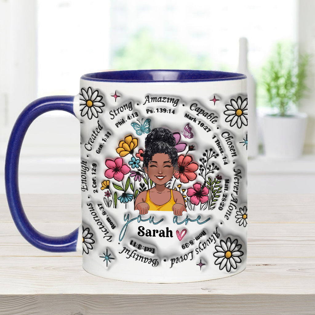 Dieu dit que tu l'es - Mug personnalisé à accent afro-américain