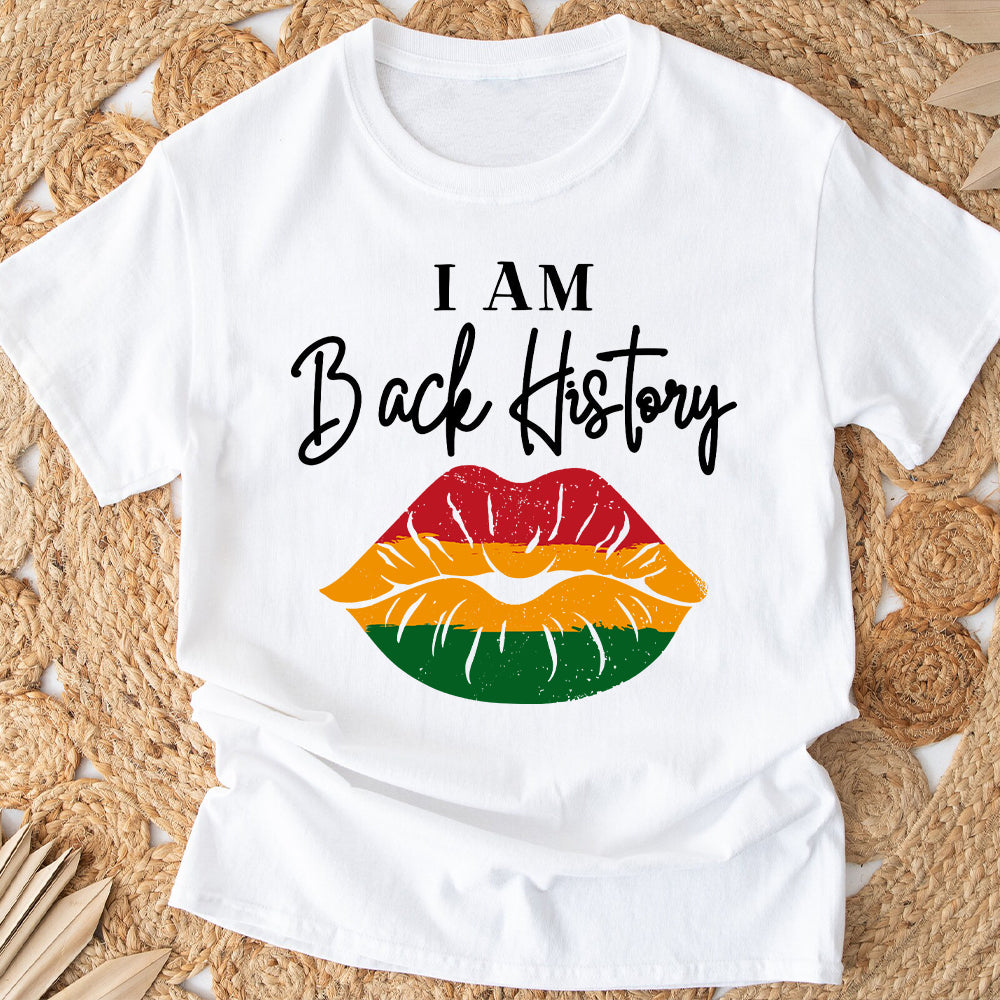Je suis l'histoire des Noirs - T-shirt et sweat à capuche personnalisés pour Afro-Américains