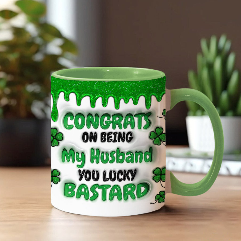 Félicitations pour être mon mari ! – Mug personnalisé pour couple