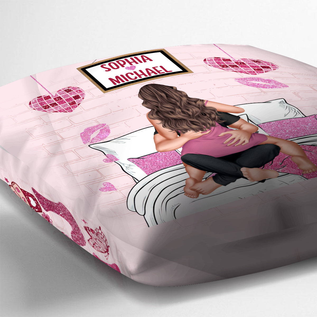 Coussin décoratif personnalisé pour couple « À l’époque de mon amour »