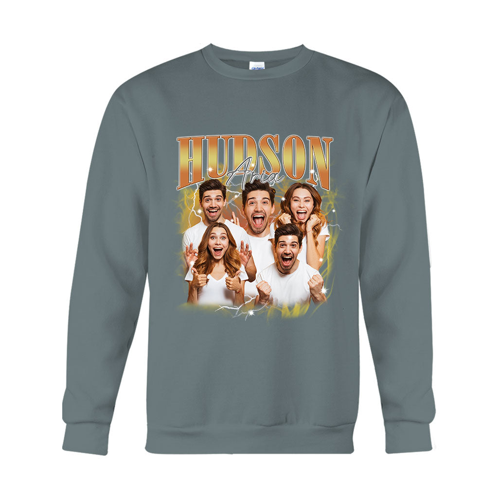 Texte et photos personnalisés - cadeau pour tous - T-shirt et sweat à capuche personnalisés
