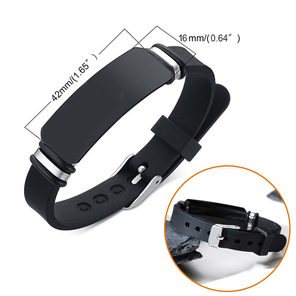 Tu es plus courageux que tu ne le crois - Bracelet de basket-ball personnalisé gravé