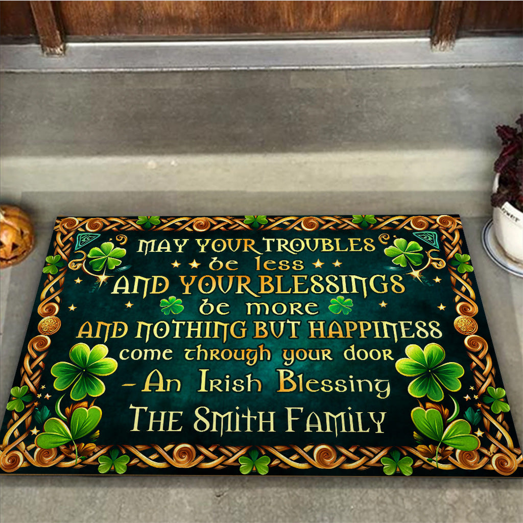 Irish Blessing - Personalized Saint Patrick's Day Doormat