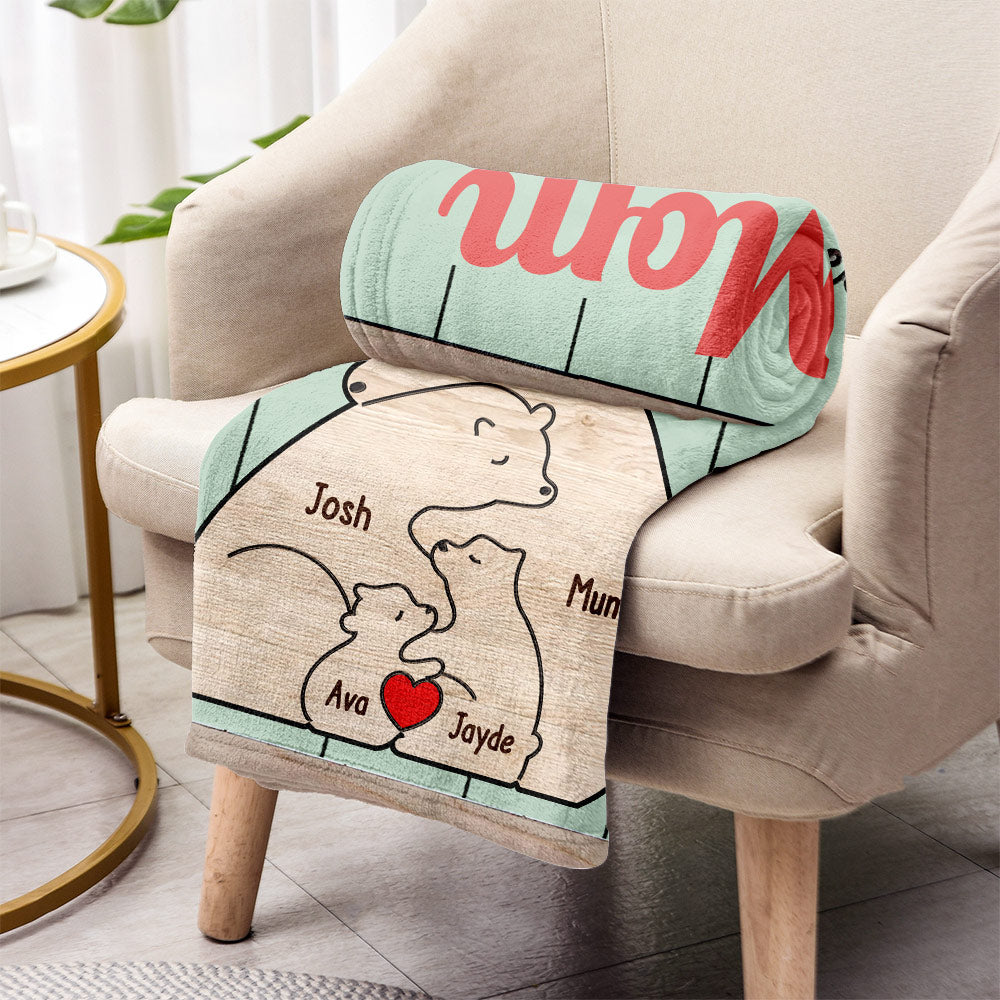 Tu es le pilier de notre couple, Maman Ours - Couverture personnalisée pour maman