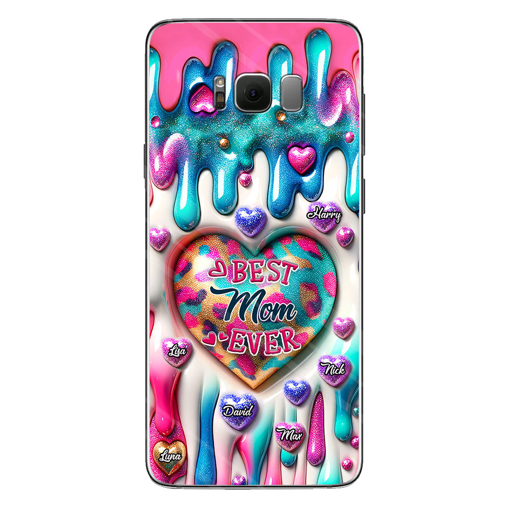 Meilleure maman/grand-mère du monde - Coque de téléphone transparente personnalisée pour maman