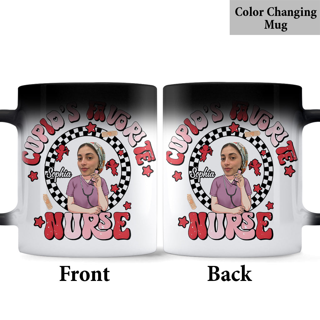 Infirmière préférée de Cupidon - Mug personnalisé pour infirmière