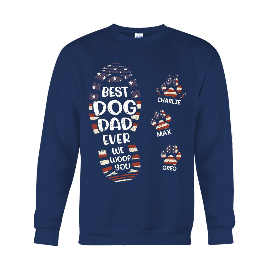 Bonne fête des pères au meilleur papa chien/chat ! T-shirt et sweat à capuche personnalisés pour papa.