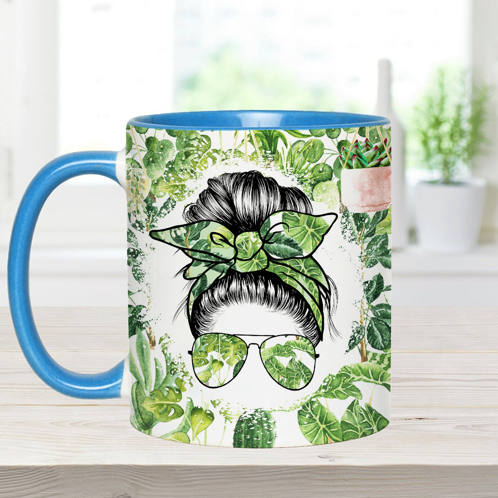 Je suis passionné(e) de plantes, quel que soit votre nom - Mug personnalisé pour les amoureux du jardinage