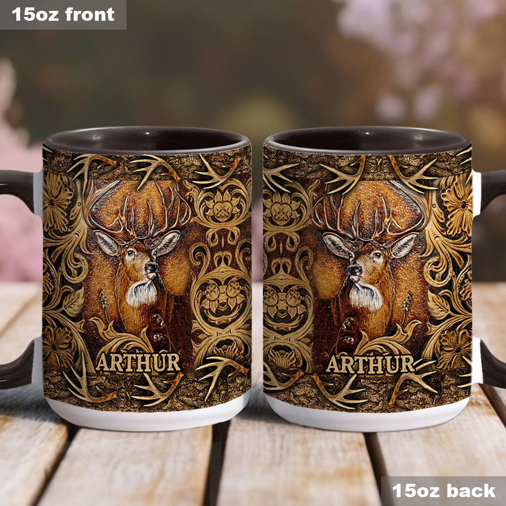 Saison de la chasse au cerf - Mug personnalisé sur le thème de la chasse