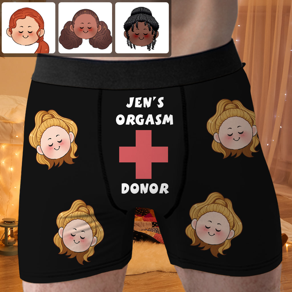 Donateur humoristique - Boxers personnalisés pour couples d'hommes