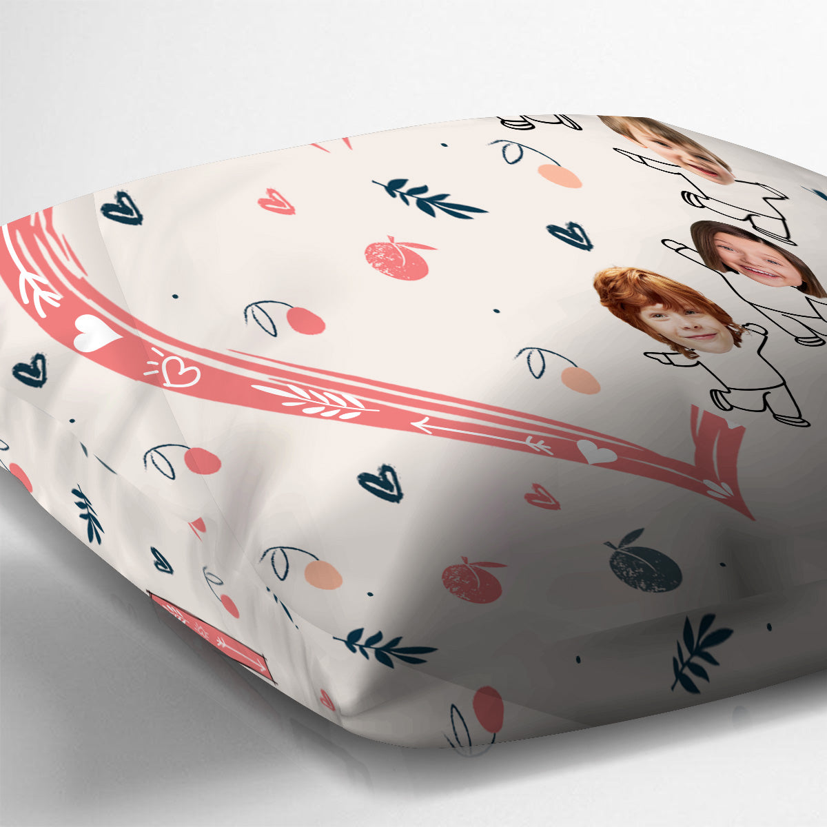 Coussin décoratif personnalisé « Meilleure grand-mère du monde » avec photo