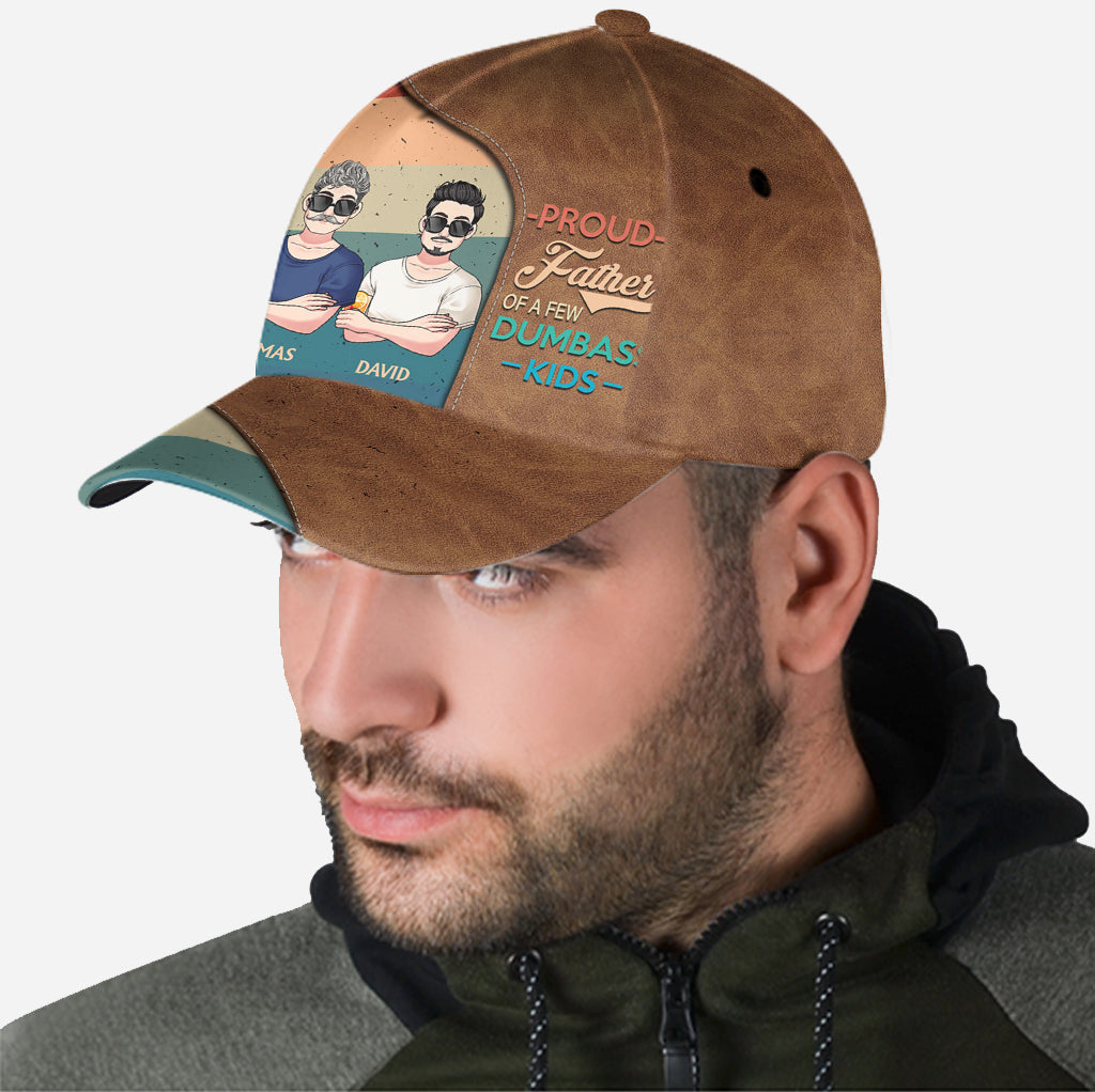 Casquette classique personnalisée « Fier papa, maman, grand-mère, grand-père de quelques enfants »