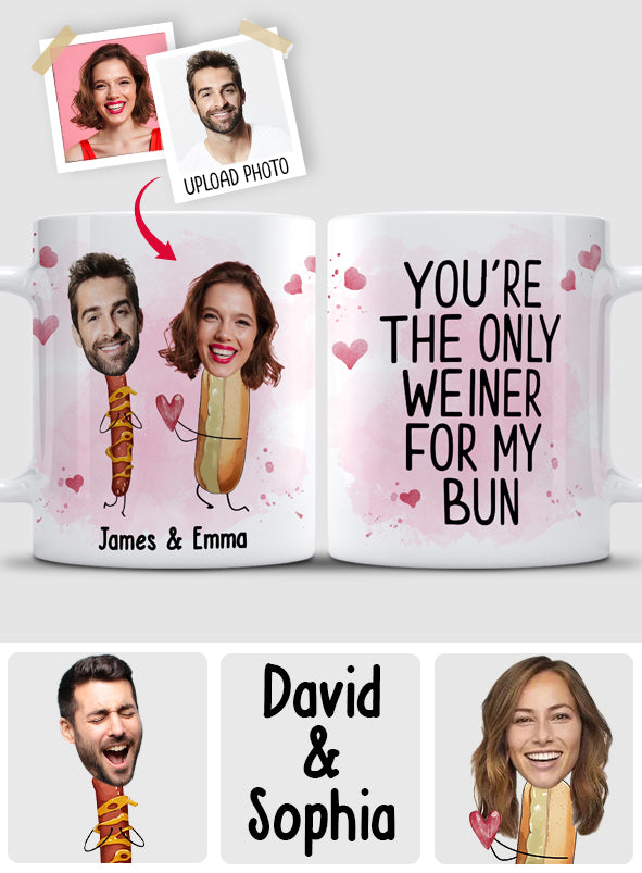 Tu es le seul pénis pour mon pain - Mug personnalisé pour couple