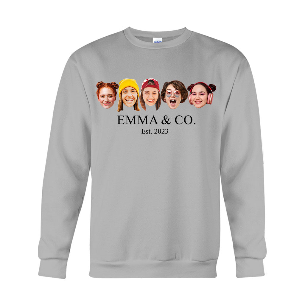 Besties & Co. Face Custom - T-shirt et sweat à capuche personnalisés pour meilleures amies