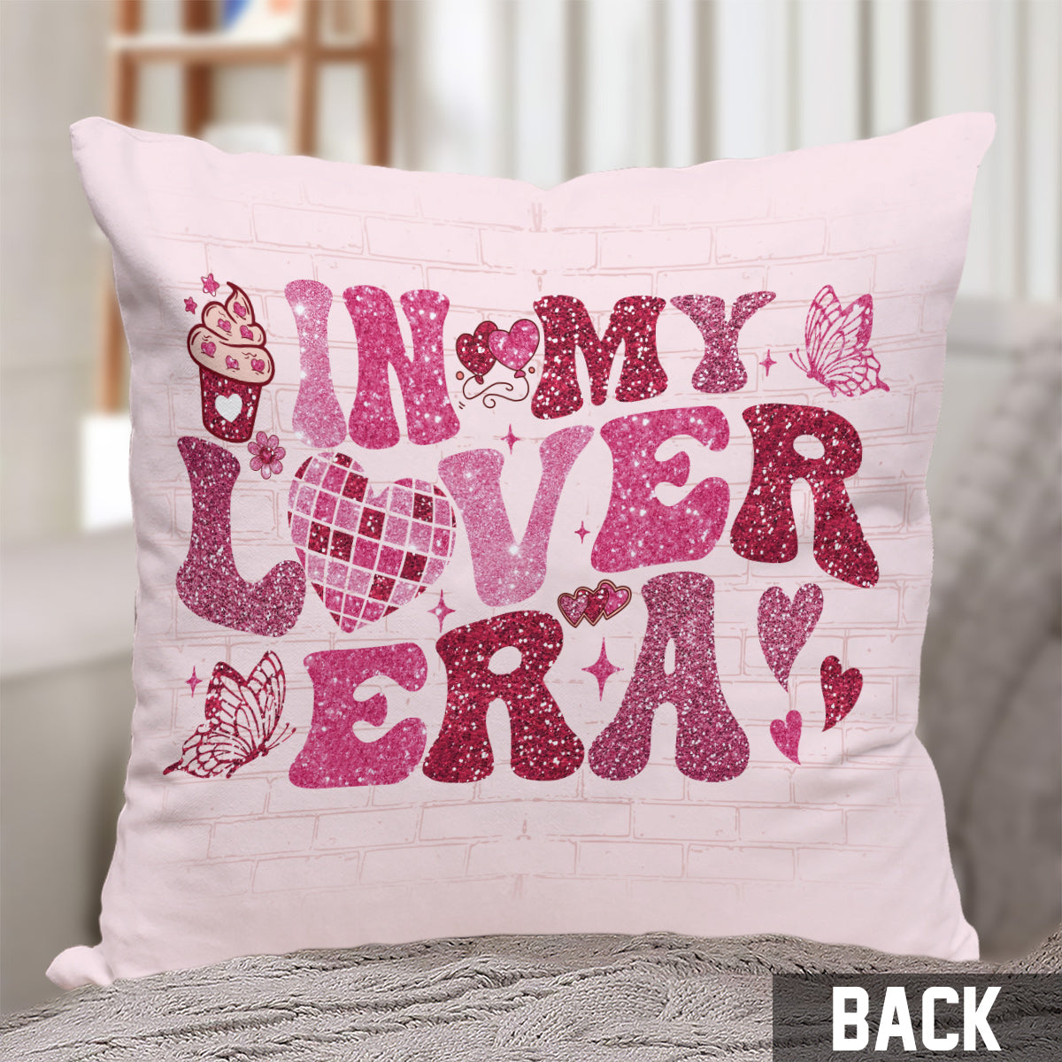 Coussin décoratif personnalisé pour couple « À l’époque de mon amour »