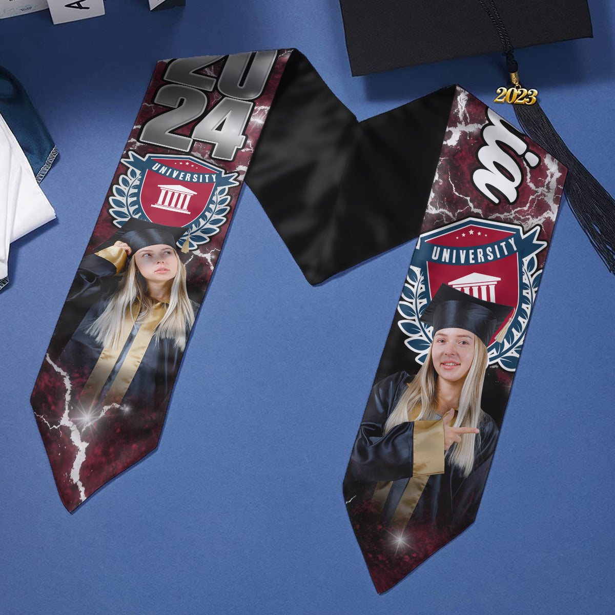 Fierté de la remise des diplômes 2024 - Étole de remise des diplômes personnalisée