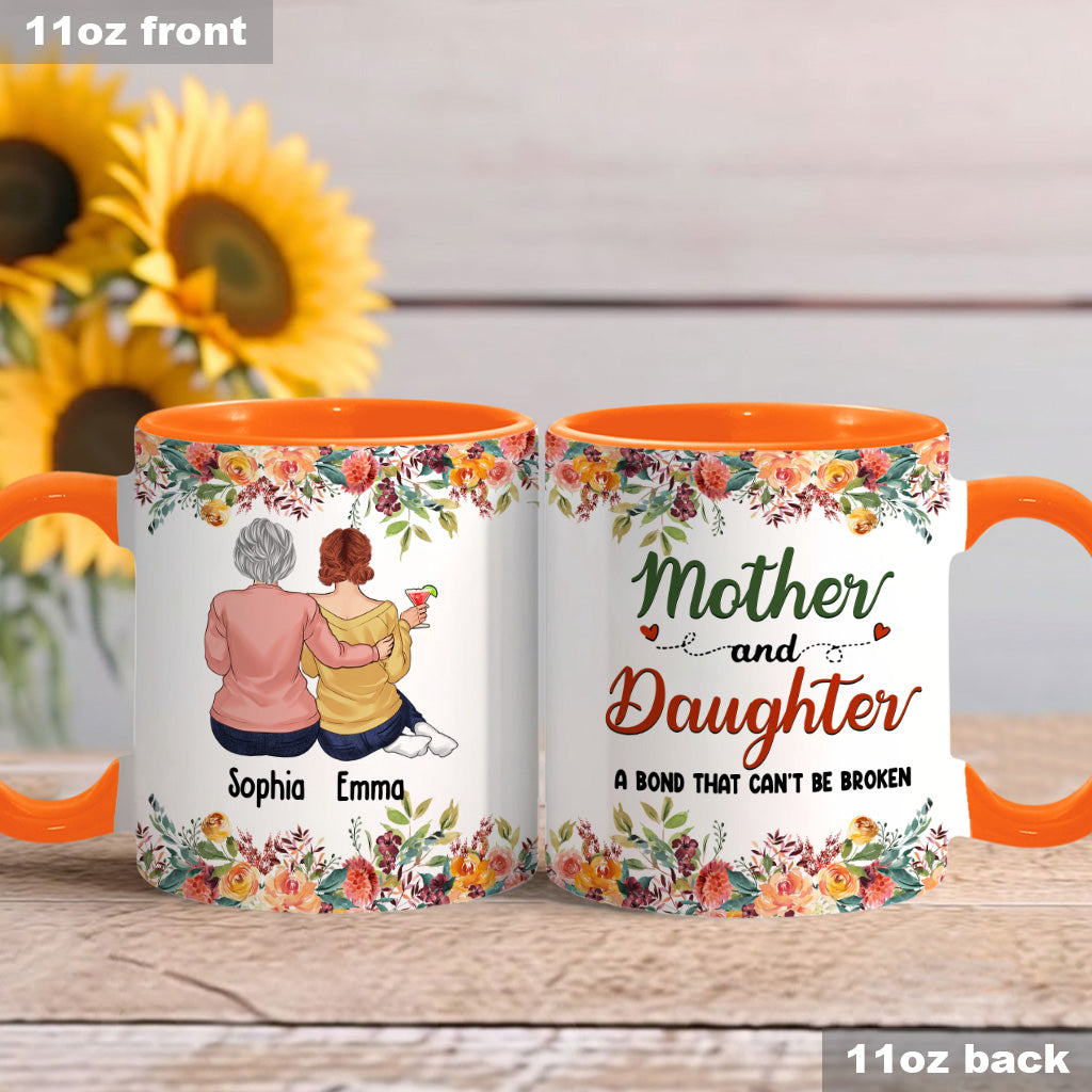 Mother And Daughters - Personalized Mother Accent Mug