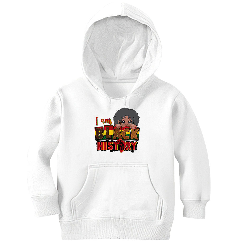 Je suis l'histoire des Noirs - T-shirt et sweat à capuche personnalisés pour Afro-Américains