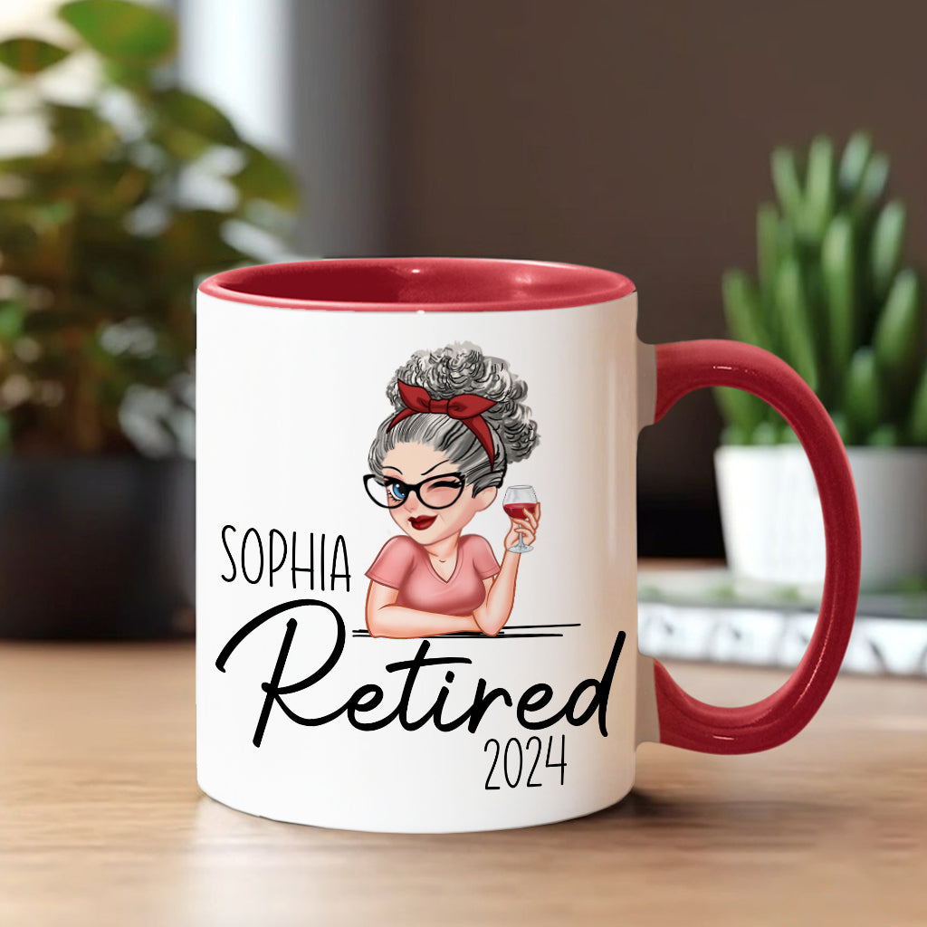 Une femme sage a dit un jour - Mug personnalisé pour retraités