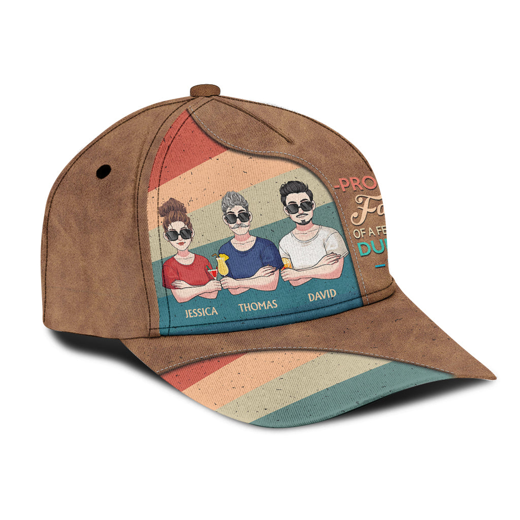 Casquette classique personnalisée « Fier papa, maman, grand-mère, grand-père de quelques enfants »