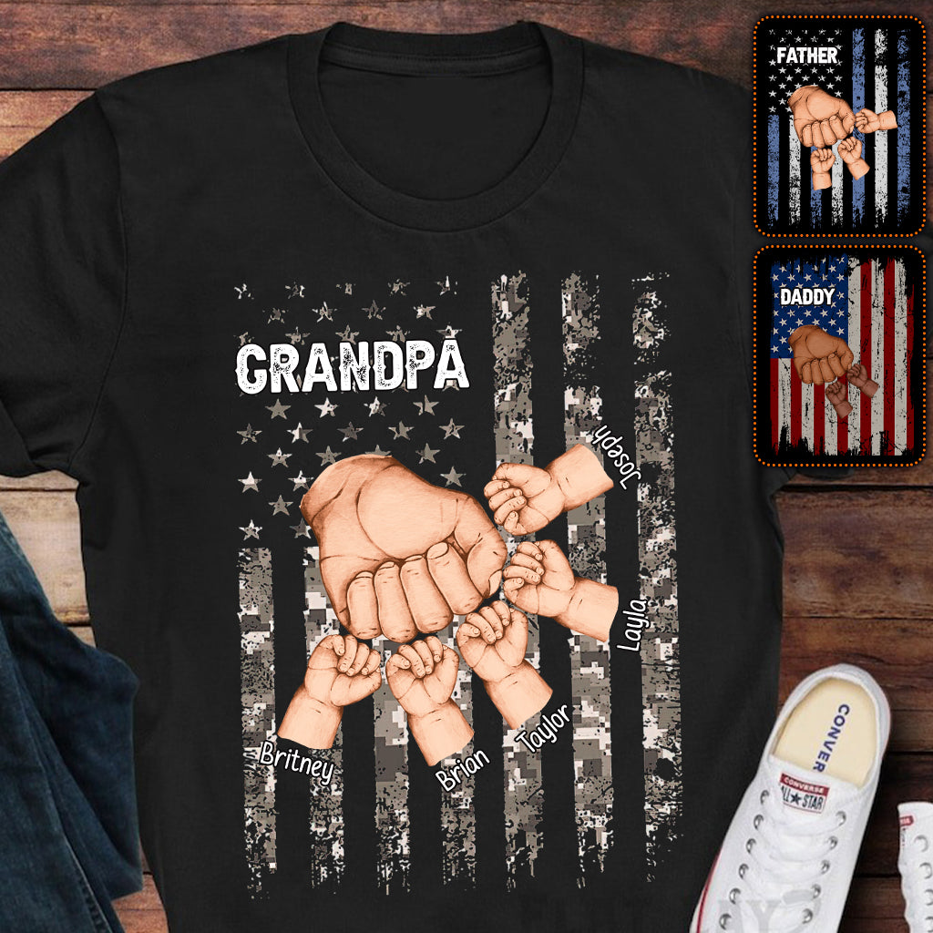 Meilleur grand-père/papa/père du monde - T-shirt et sweat à capuche personnalisés pour grand-père