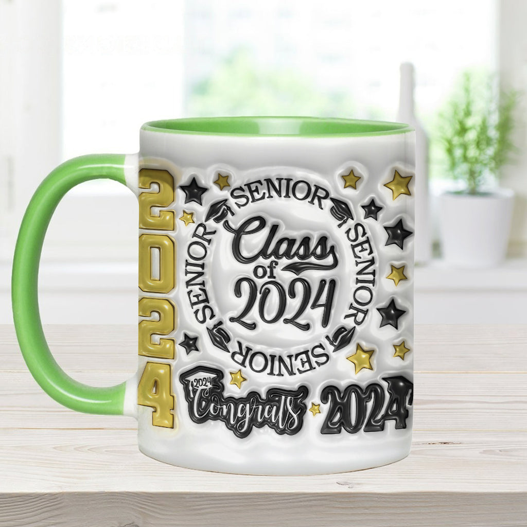 Class Of 2024 - Personalized Graduation Accent Mug