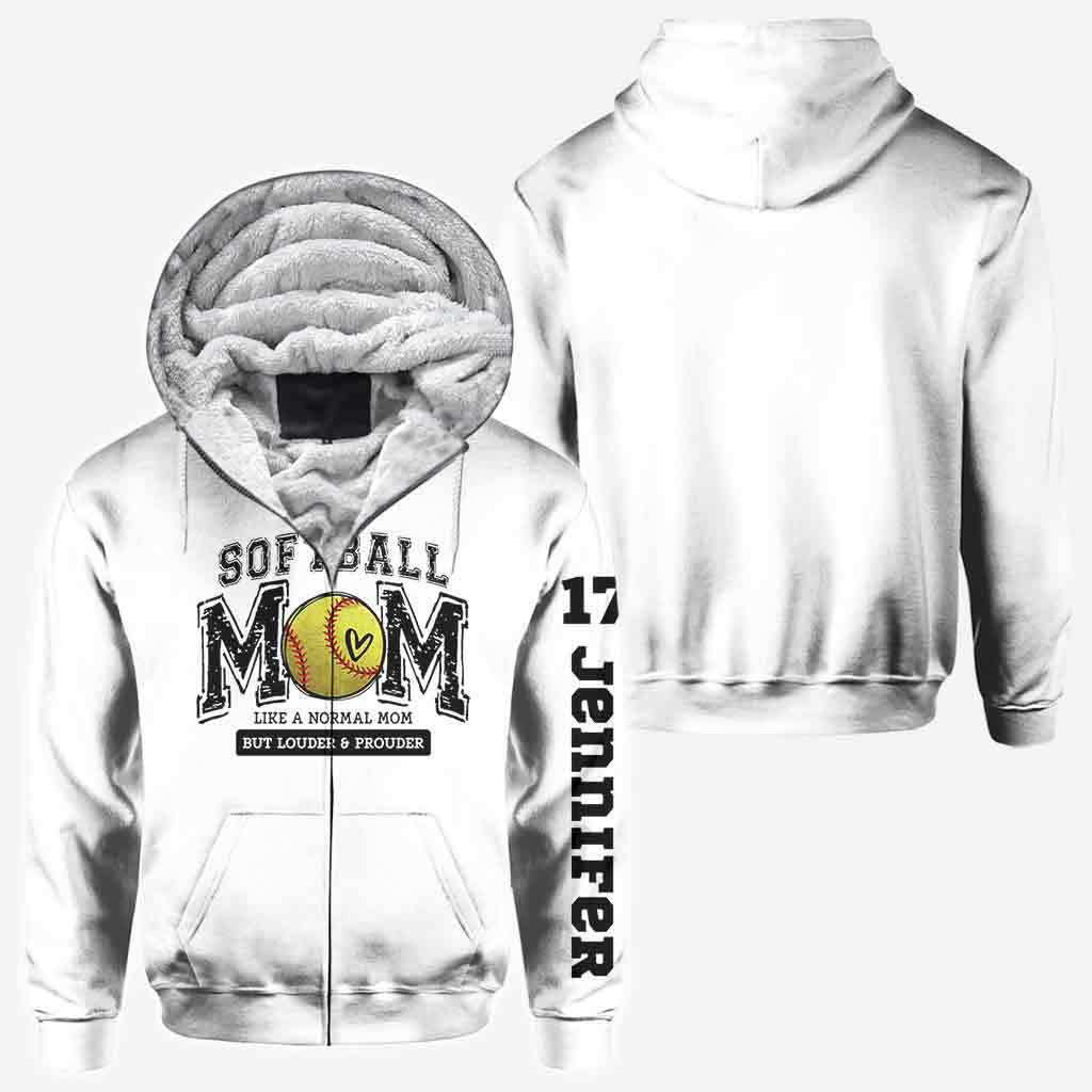 Maman de softball, plus fière que jamais ! T-shirt personnalisé Softball All Over