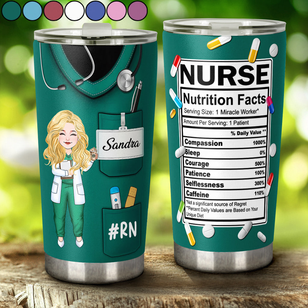 Informations nutritionnelles pour les infirmières - Gobelet isotherme personnalisé pour infirmières