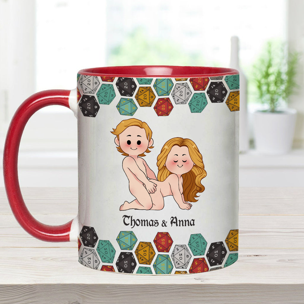 Sleeping With The DM - Personalized RPG Accent Mug