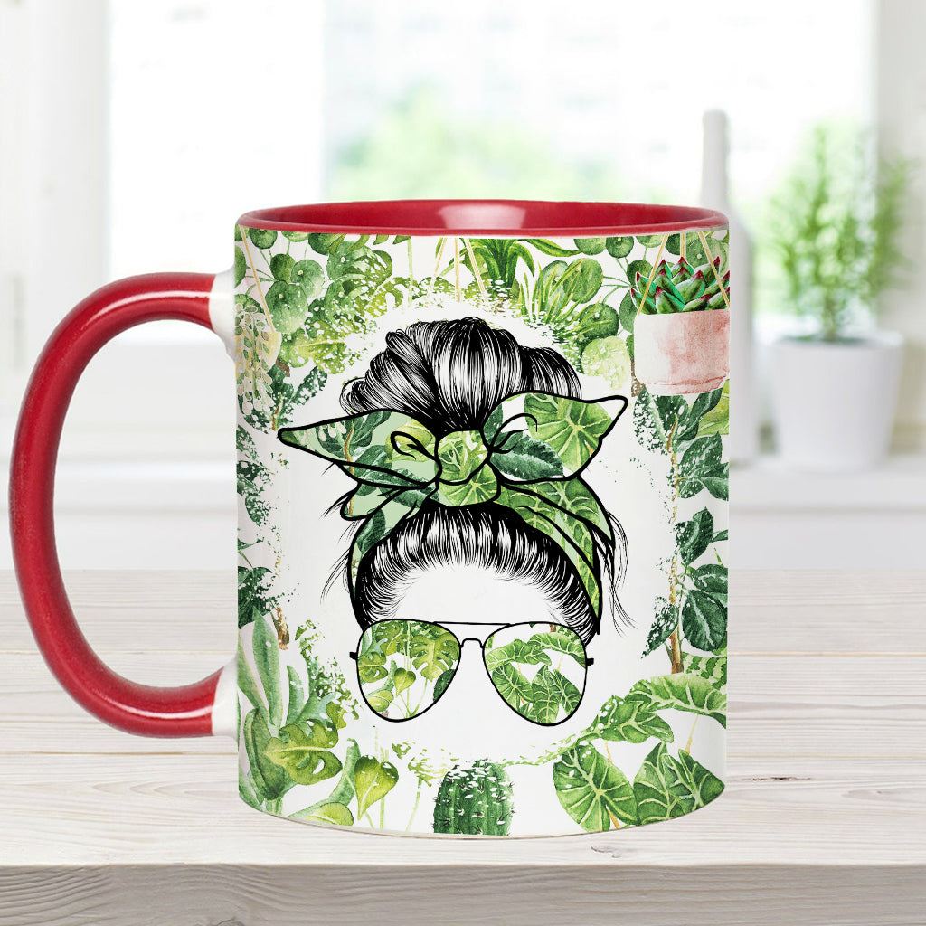 Je suis passionné(e) de plantes, quel que soit votre nom - Mug personnalisé pour les amoureux du jardinage