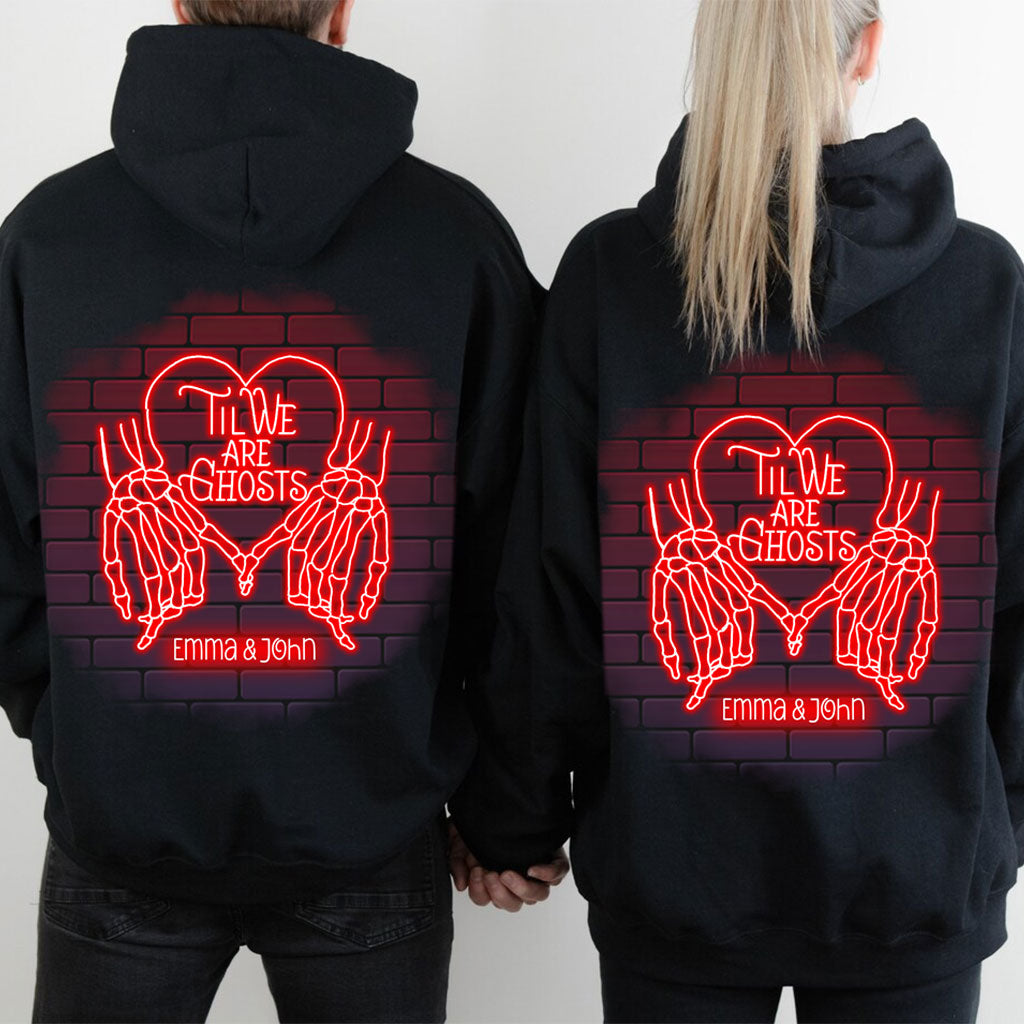Jusqu'à ce que nous soyons des fantômes - T-shirt et sweat à capuche personnalisés pour couples