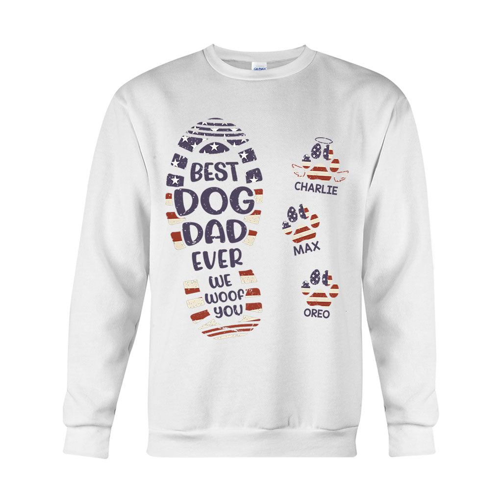 Bonne fête des pères au meilleur papa chien/chat ! T-shirt et sweat à capuche personnalisés pour papa.