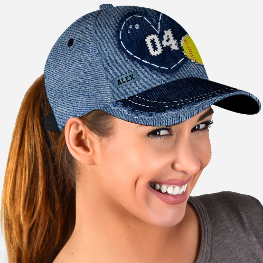 Maman de joueuse de softball - Casquette Softball Classic personnalisée