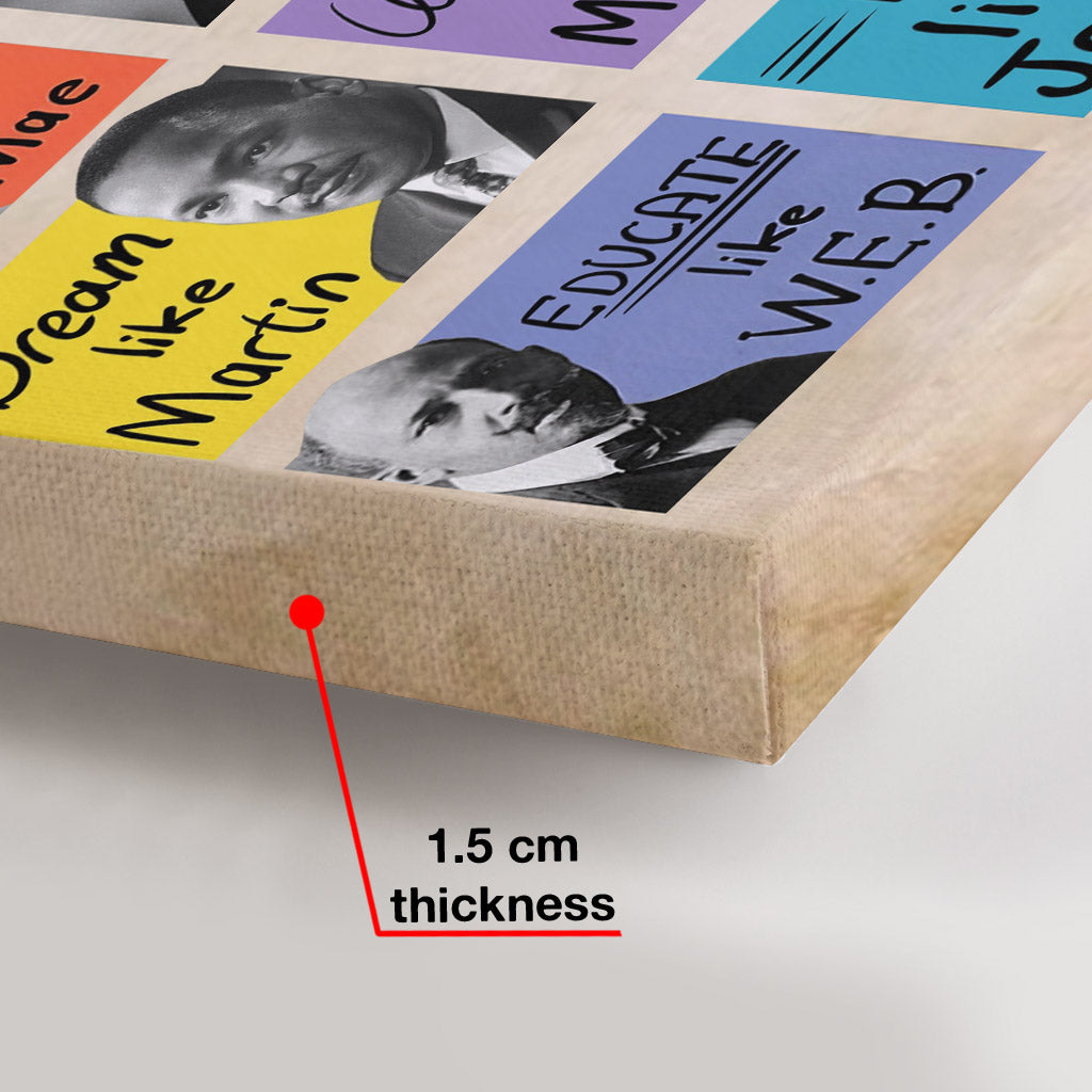 Ce que nous apprenons de l'histoire des Noirs - Toile et affiche personnalisées sur le thème de l'afro-américain