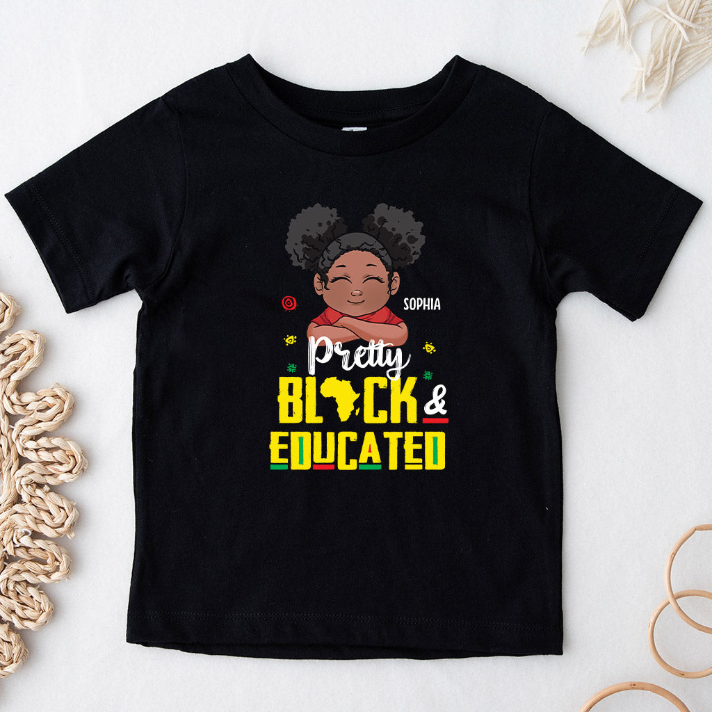 Jolie Noire et Éduquée - T-shirt et sweat à capuche personnalisés pour Afro-Américains