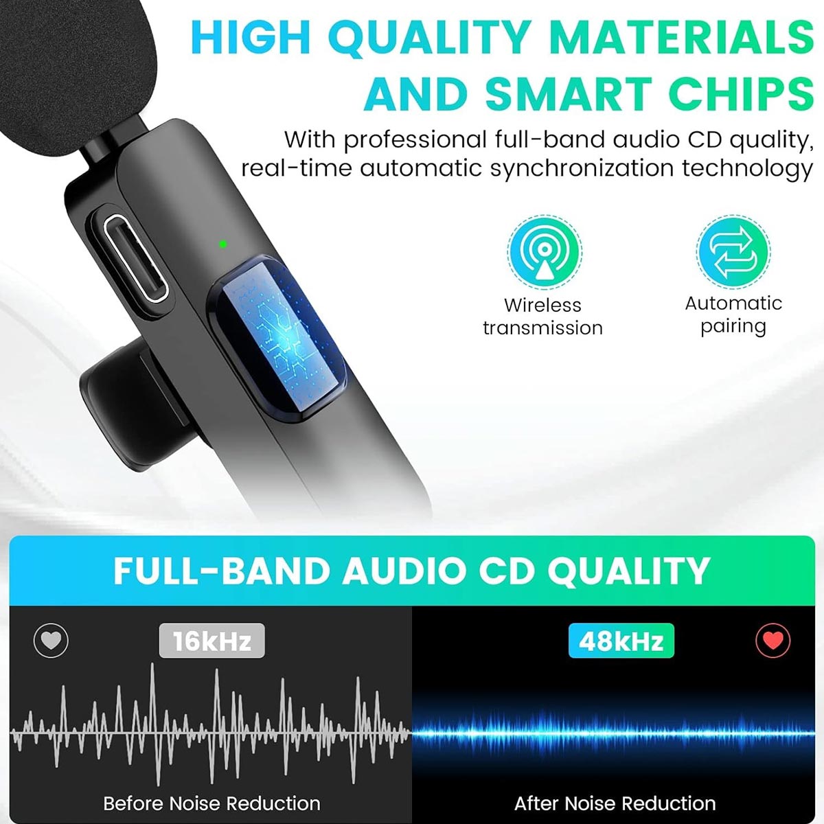 Microphone sans fil pour iPhone iPad - Microphone sans fil pour iPhone iPad