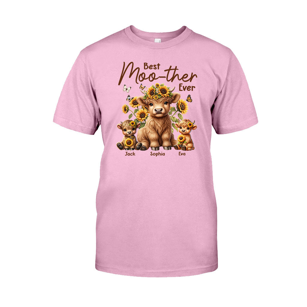 Best Moo-ther Ever - Personalized Mother T-shirt And Hoodie
